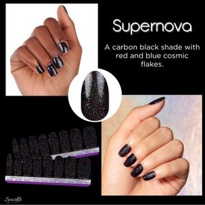 Supernova Nail Wraps with Cosmic Flakes from Color Street